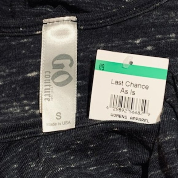 Go Couture Sharkbite Tunic Sweater Top - Small  NWT - Picture 4 of 5